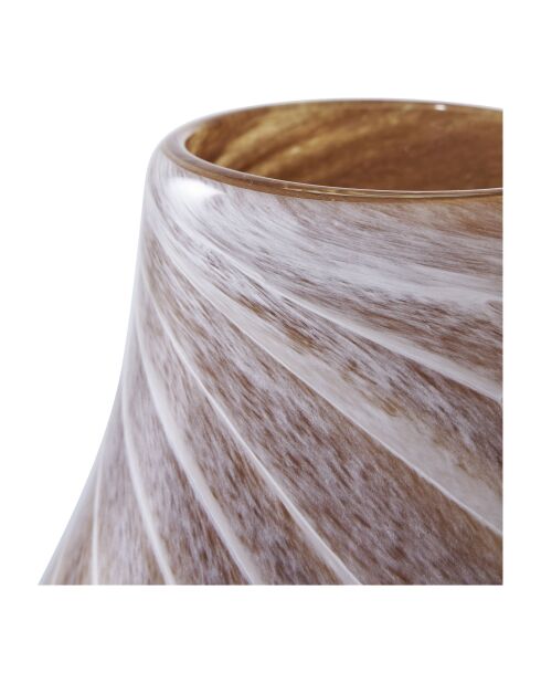 Vaso in vetro marrone - 16x16x23 cm