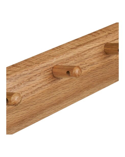 Porte-manteau Barco à 5 crochets à 5 crochets chêne - 55x50x85 cm