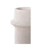 2 Kerzenhalter aus weißem Zement