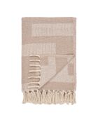 Adana Plaid taupe - 180x130x05 cm