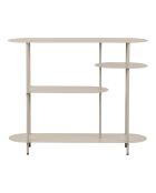 Scaffale Rieti a 4 livelli in metallo sabbiato - 118x31x97 cm