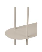 Scaffale Rieti a 4 livelli in metallo sabbiato - 118x31x97 cm