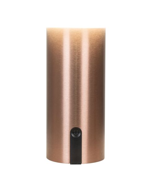 Lampe LED Soham rechargeable blanc/cuivre - 15x15x22 cm