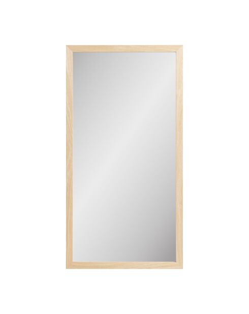 Miroir mural Scottsdale cadre en bois naturel - 25x45x75 cm