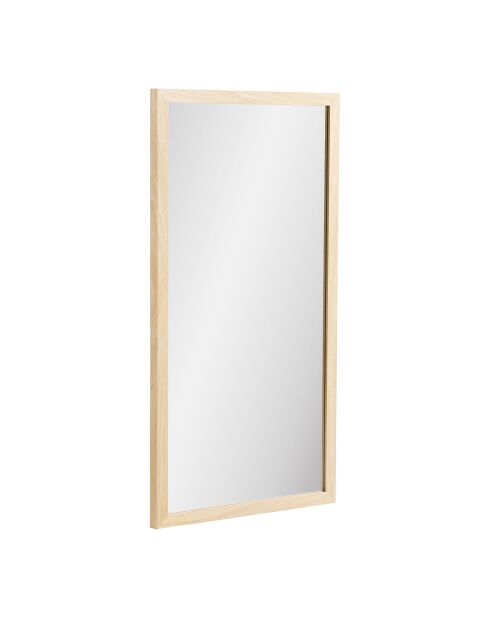 Miroir mural Scottsdale cadre en bois naturel - 25x45x75 cm