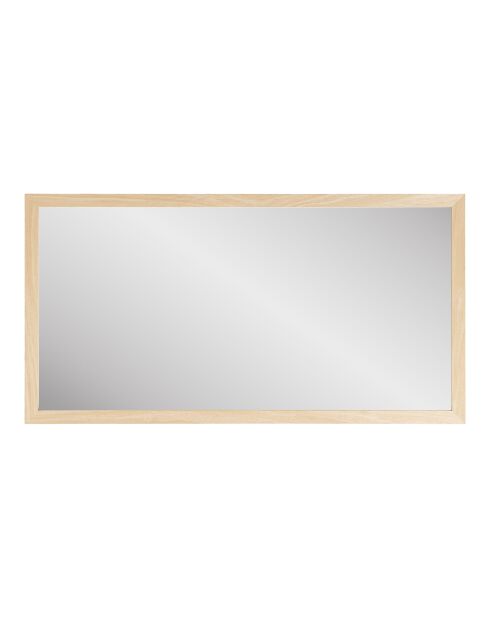Miroir mural Scottsdale cadre en bois naturel - 25x45x75 cm