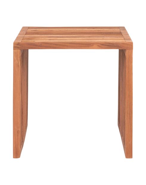 Pego Beistelltisch aus natürlichem Teakholz, 40 x 40 x 40 cm