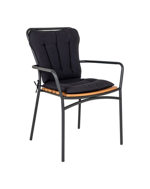 Coussin pour chaise Cleveland noir - 515x45x5 cm