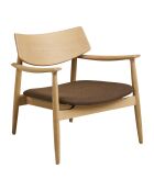 Fauteuil Olvera Lounge lounge chêne naturel/marron HN1084 - 68x68x72 cm