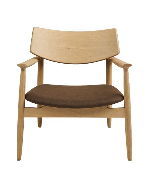 Fauteuil Olvera Lounge lounge chêne naturel/marron HN1084 - 68x68x72 cm