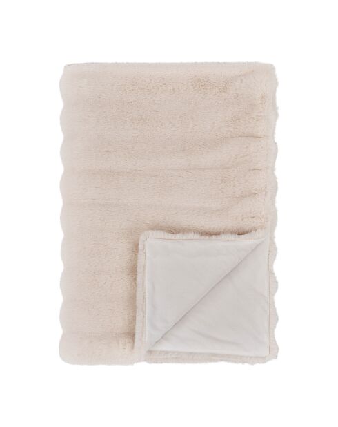 Galena Plaid Kunstfell weiß - 180x130x1 cm