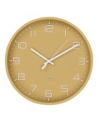 Orologio da parete Rosolini ocra movimento silenzioso - 4x30x30 cm