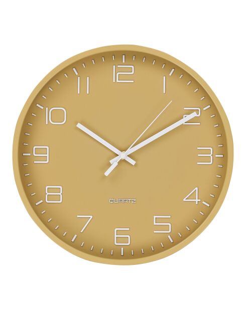 Orologio da parete Rosolini ocra movimento silenzioso - 4x30x30 cm