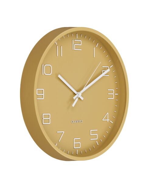 Orologio da parete Rosolini ocra movimento silenzioso - 4x30x30 cm