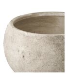 Grauer Blumentopf aus Keramik - 26x26x195 cm