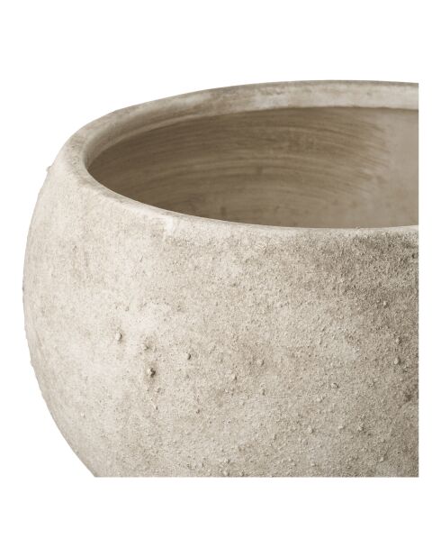 Pot de fleurs en céramique grise - 26x26x195 cm