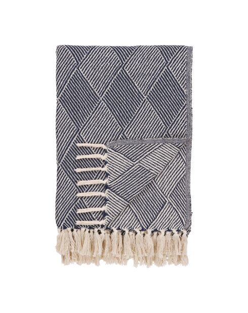 Izmir blaues Plaid - 180x130x cm