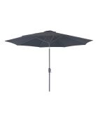 Houston Regenschirm mit Kurbel und neigbarer schwarzer Metallstange - 300x300x243 cm