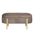Banc Branca avec rangement marron/naturel - 40x97x48 cm