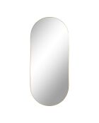 Miroir Jersey acier aspect laiton - 35x80x0.5 cm