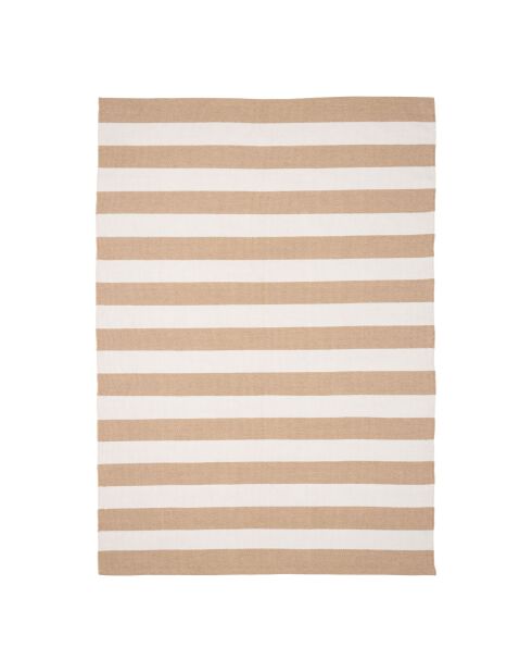 Tapis Pina 100 % plastique recyclé beige/blanc cassé - 300x200x cm