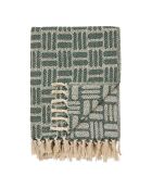 Grünes Plaid Adana - 180x130x cm