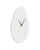 Orologio da parete Vienna in cemento bianco sporco con movimento silenzioso - 35x28x33 cm