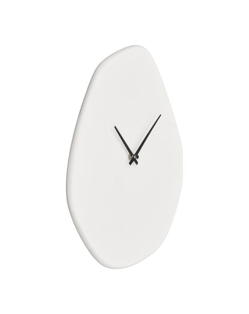 Orologio da parete Vienna in cemento bianco sporco con movimento silenzioso - 35x28x33 cm