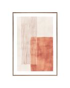 Stampa su tela Mina Tela stampata beige/marrone n. 1 - 25x50x70 cm