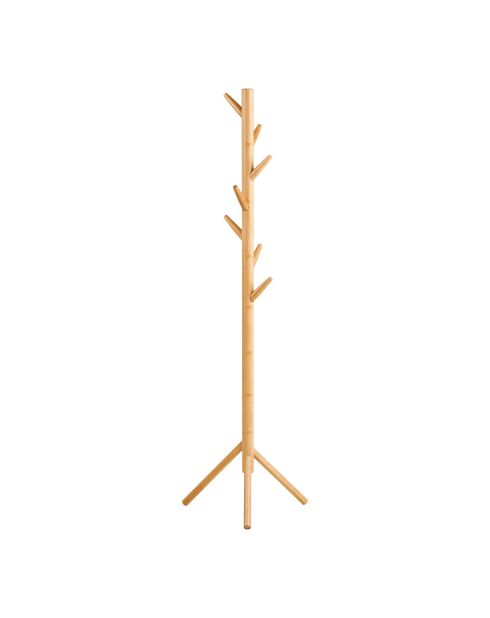 Porte-manteau Wanaka en bambou naturel - 50x50x163 cm