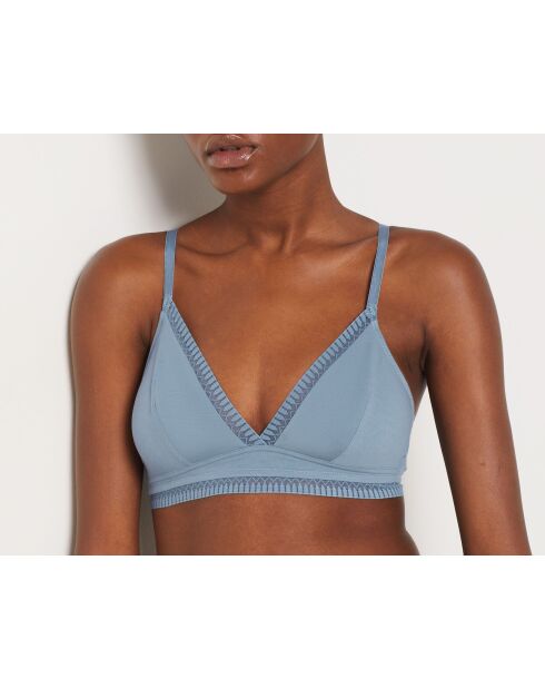 Soutien-gorge sans armatures pad amovible Happily bleu