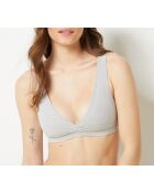 Wendbarer BH ohne Bügel Cotton 360 hellgrau