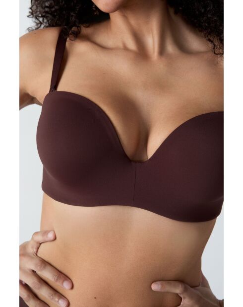 Sujetador Pure Fit con aros en chocolate