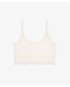 360 ecrufarbener Spitzen-BH ohne Bügel