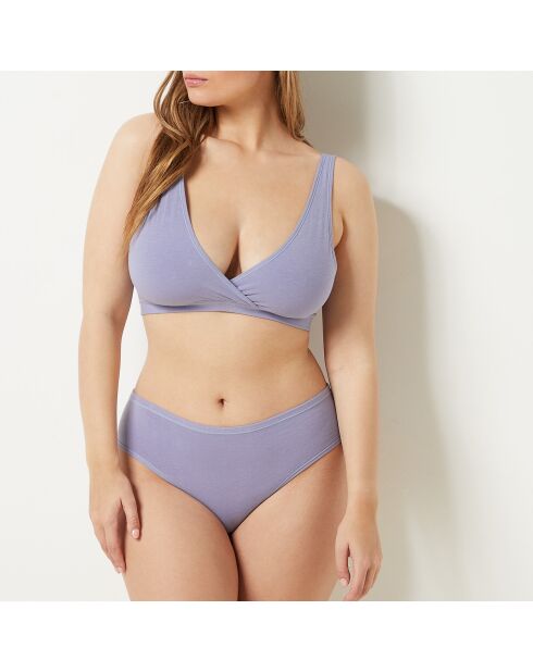 Katoenen 360 paarse bh zonder beugel