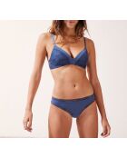 Soutien-gorge push-up sans armatures Escale bleu