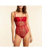 Body intero Red Grenade con ferretto