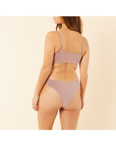 Soutien-gorge sans armatures pad amovible Amande taupe