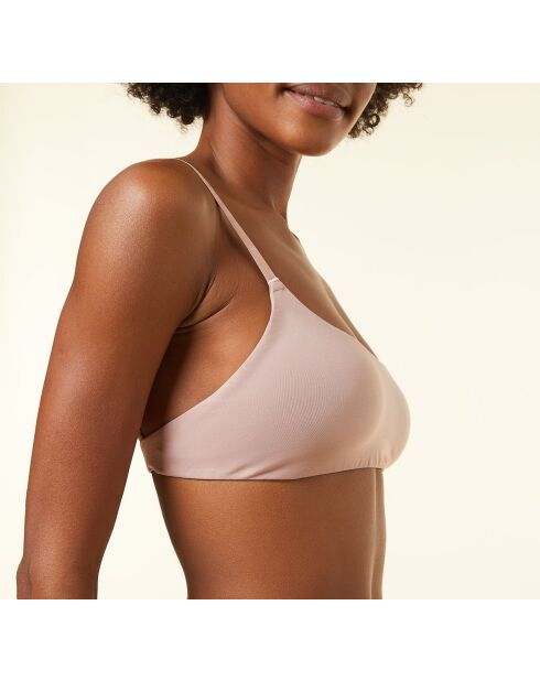 Perfekter BH ohne Bügel aus Baumwolle Hellrosa