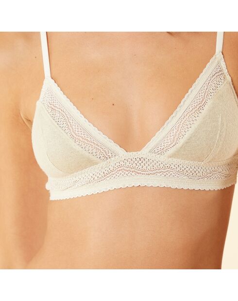 Sujetador sin aros Sonita caqui oliva