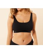 Gil zwarte bh zonder beugel in grote maten