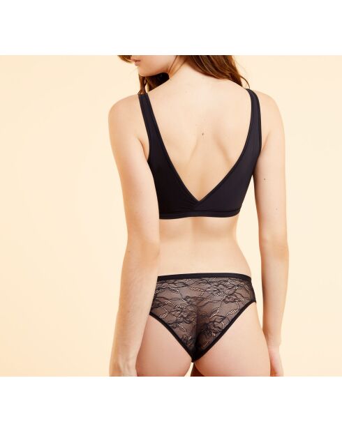 Pure 360 We Care Wende-BH ohne Bügel, schwarz