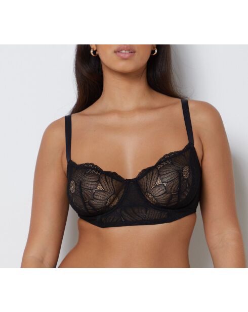 No. 9 Flexi Lace zwarte beugelbeha