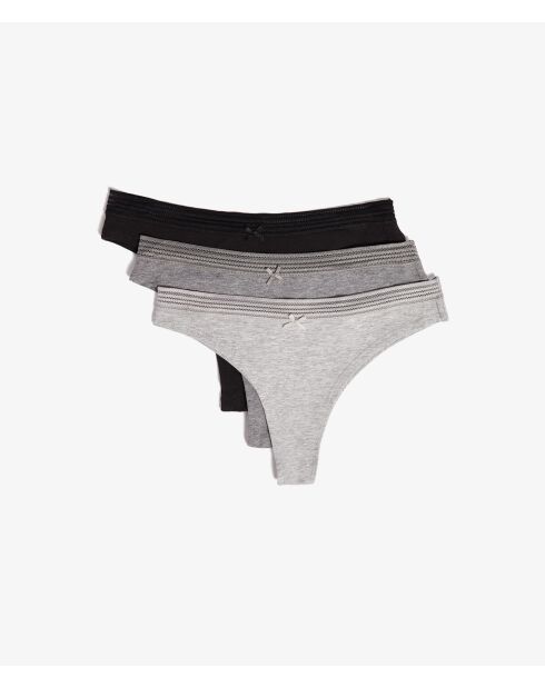 Pack de 3 tangas Jack Lace multicolores