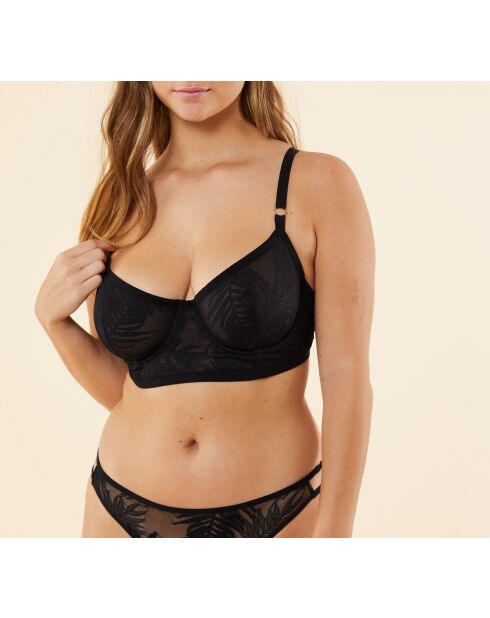 Sujetador con aros negro Palme