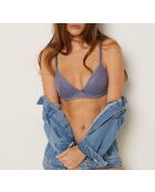 Panamablauer Push-up-BH mit Bügel