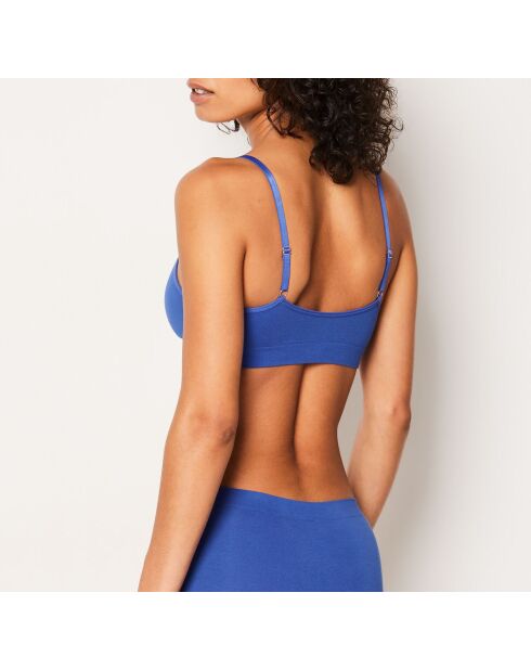 Abnehmbarer BH ohne Bügel in Indigo-Mandel