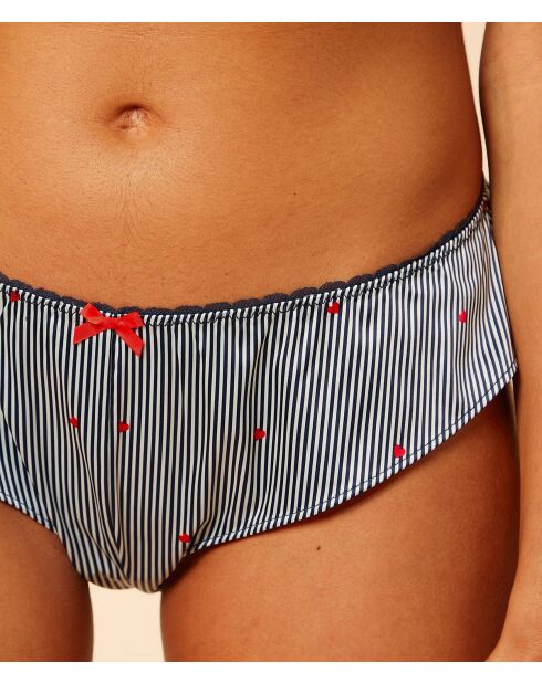 Tanga multicolor con estampado Gia