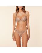 Praise Mesh-Tanga in Taupe