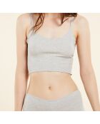 Canotta Plant Dyed We Care grigio chiaro